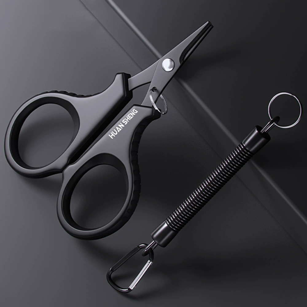 Fishing Line Cutter - 1 مجموعة طلاء التيتانيوم الفولاذ المقاوم