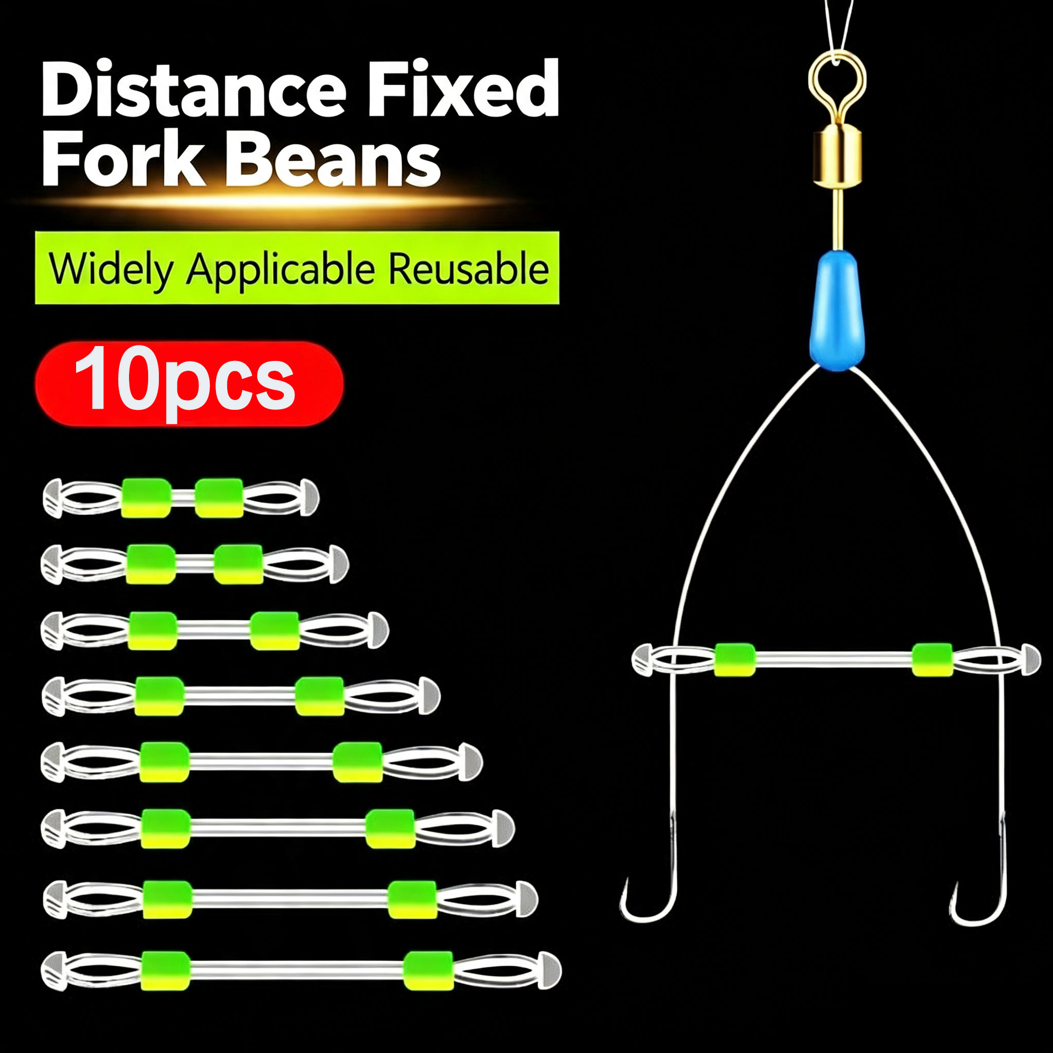 10 قطع فاصل خط صيد بمسافة ثابت - مراجعة Fishing Line Winder وسعره