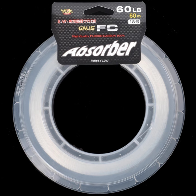 YGKFC Galis FC Absorber 100% F - مراجعة Fluorocarbon Line وسعره